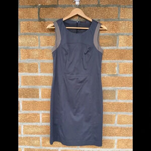 Peserico Gray Sheath Dress Size 44 IT US 8Sleeveless Italy